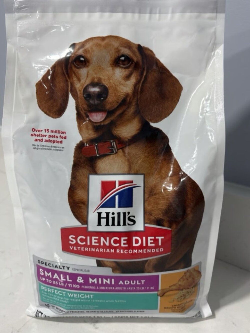 Hill's Science Diet Adult Perfect Weight Small & Mini Dry Dog Food, Chicken, 4lb